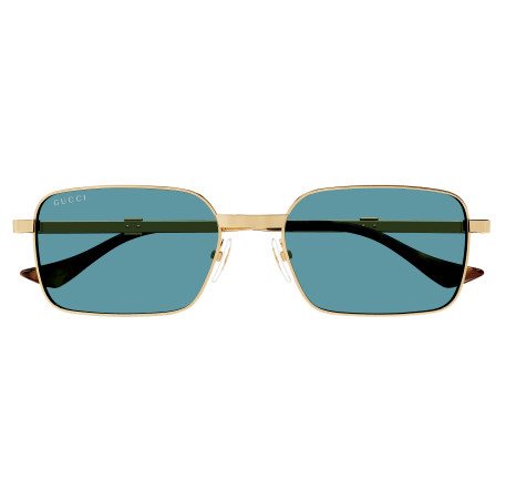 Lunettes de soleil Gucci Homme GG1495S003-GOLD-GOLD-BLUE56 - GG1495S003-GOLD-GOLD-BLUE56